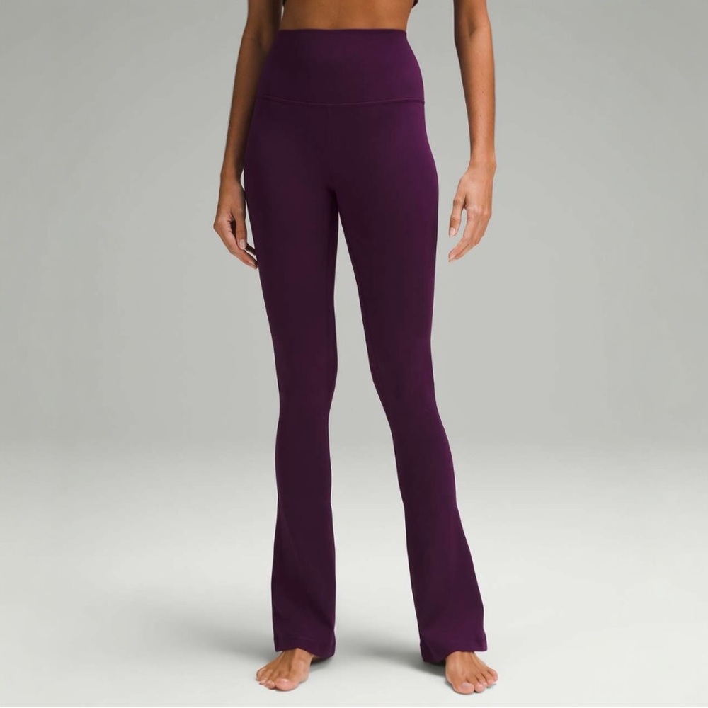 Lululemon Align High Rise Mini Flared Pant 32” Size 0 Dramatic Magenta
